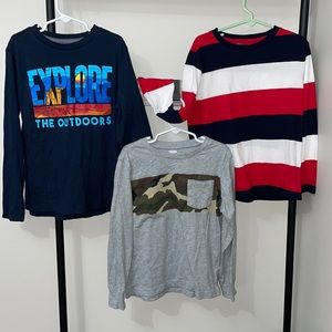 Old Navy Lot of 3 Long Sleeve Tops- Size 6/7 & 8